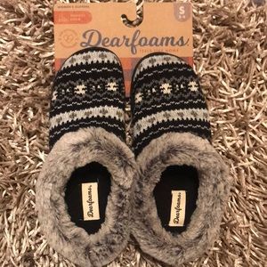 Dearfoams Memory Foam Slippers (BRAND NEW)